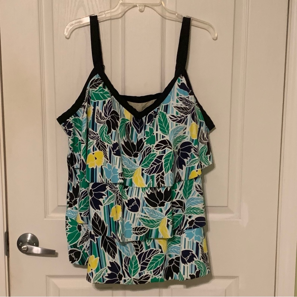 Floral Print Swim Top